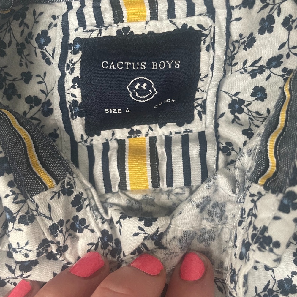 cactus boys size 4 dress shirt